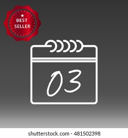 Calendar Vector Icon Illustration