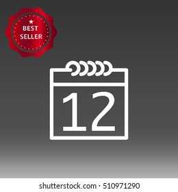 Calendar Vector Icon Illustration