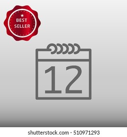 Calendar Vector Icon Illustration