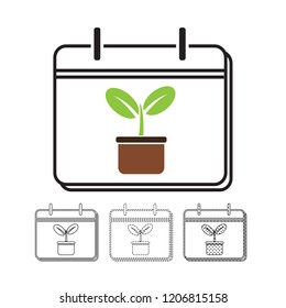 Calendar vector icon Illustration design
