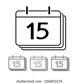 Calendar vector icon Illustration design