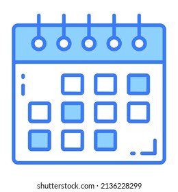 Icono de vector de calendario. Ilustración para diseño gráfico y web.