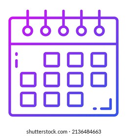 Icono de vector de calendario. Ilustración para diseño gráfico y web.