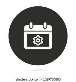 Calendar vector icon. Illustration isolated for graphic and web design.