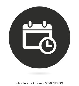 Calendar vector icon. Illustration isolated for graphic and web design.