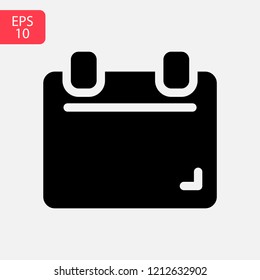 Calendar vector icon. Illustration isolated for graphic and web design.