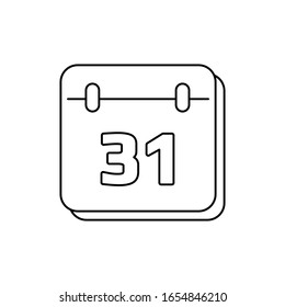 Icono de vector de calendario. Ilustración aislada para diseño gráfico y web.Icono de vector de calendario. Hora, signo de reloj. Icono de fecha límite