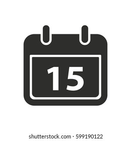 Calendar vector icon. Illustration isolated for graphic and web design.