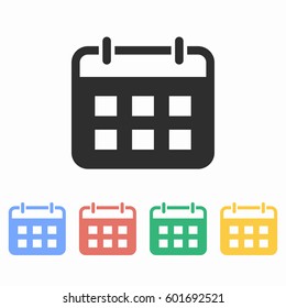 Calendar vector icon. Illustration isolated for graphic and web design.