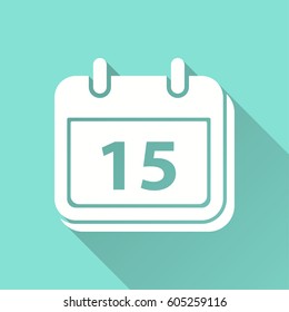 Calendar vector icon. Illustration isolated for graphic and web design.