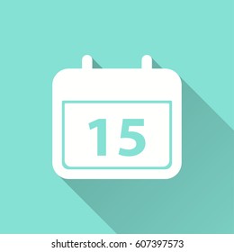 Calendar vector icon. Illustration isolated for graphic and web design.