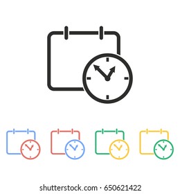 Calendar vector icon. Illustration isolated for graphic and web design.