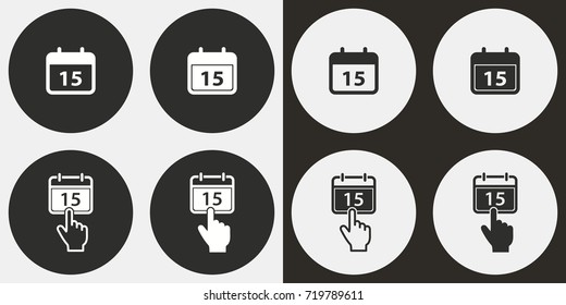 Calendar vector icon. Illustration isolated for graphic and web design.