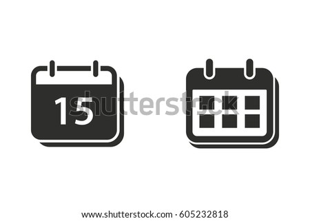Calendar vector icon. Illustration isolated for graphic and web design.