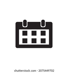 Signo de ilustración de icono del vector del calendario