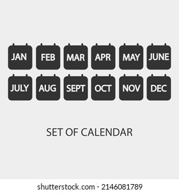 Calendar vector icon illustration sign