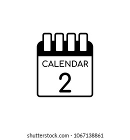 Calendar Vector Icon Illustration For Web And Mobile App Isolated On White Backround.Ui/Ux