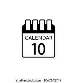 Calendar Vector Icon Illustration For Web And Mobile App Isolated On White Backround.Ui/Ux
