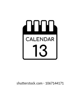 Calendar Vector Icon Illustration For Web And Mobile App Isolated On White Backround.Ui/Ux