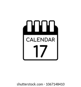 Calendar Vector Icon Illustration For Web And Mobile App Isolated On White Backround.Ui/Ux