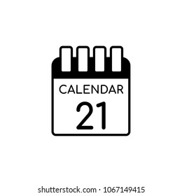 Calendar Vector Icon Illustration For Web And Mobile App Isolated On White Backround.Ui/Ux