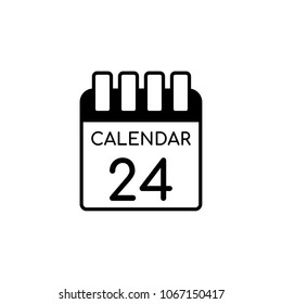 Calendar Vector Icon Illustration For Web And Mobile App Isolated On White Backround.Ui/Ux
