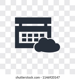 Calendar vector icon isolated on transparent background, Calendar logo concept