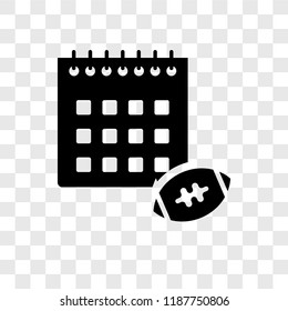 Calendar vector icon isolated on transparent background, Calendar transparency logo concept