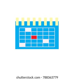 calendar vector icon isolated on white background