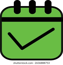 Calendar vector icon isolated transparent . planning - meeting sign . month week day . black outline filled version