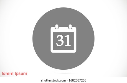 Vektorillustration des Kalenders . Flaches Design, beste Vektorillustration einzeln auf grauem Hintergrund. Flaches Kalendersymbol. Vektorillustration des Terminals an der Wand. Vektorillustration des Linienkalenders