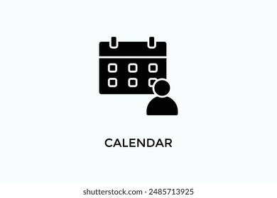 Ilustración De Icono De Vector De Calendario O Logotipo