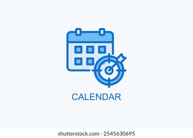 Calendar Vector Icon Or Logo Illustration