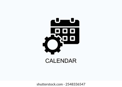Icono De Vector De Calendario O Ilustración De Logo