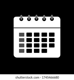 calendar vector, icon logo symbol illustration template