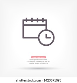 calendar Vector icon . Lorem Ipsum Illustration design