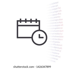 calendar Vector icon . Lorem Ipsum Illustration design