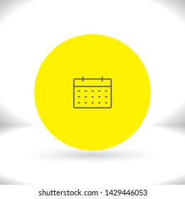 calendar Vector icon . Lorem Ipsum Illustration design