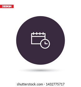 calendar Vector icon . Lorem Ipsum Illustration design