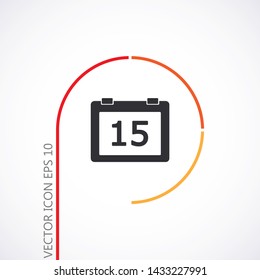 Calendar Vector icon . Lorem Ipsum Illustration design
