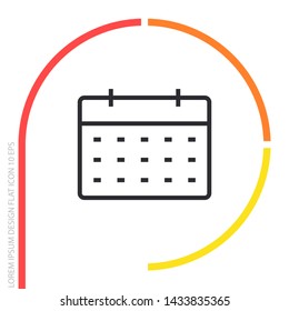 calendar Vector icon . Lorem Ipsum Illustration design