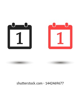 calendar vector icon , Lorem ipsum flat design