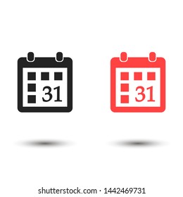 calendar vector icon , Lorem ipsum flat design