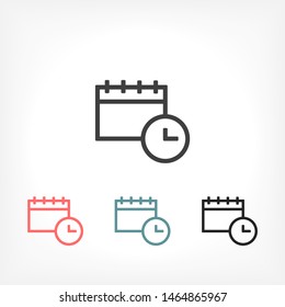 calendar Vector icon . Lorem Ipsum Illustration design