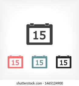 Calendar Vector icon . Lorem Ipsum Illustration design