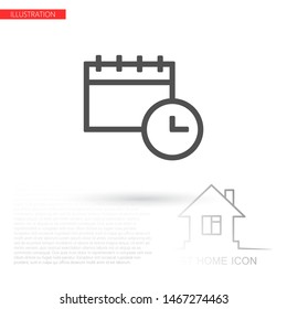calendar Vector icon . Lorem Ipsum Illustration design