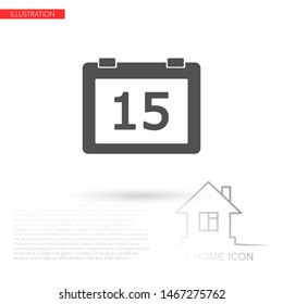 Calendar Vector icon . Lorem Ipsum Illustration design