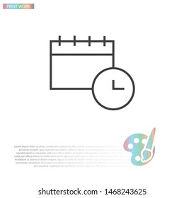 calendar Vector icon . Lorem Ipsum Illustration design