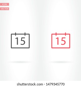 Calendar Vector icon . Lorem Ipsum Illustration design