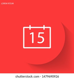 Calendar Vector icon . Lorem Ipsum Illustration design